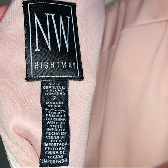 NW Nightway formal Ivory Lace Dress Size 2 - Picture 8 of 11